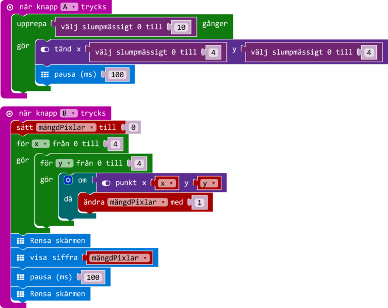 LED lampor - Mer Microbit
