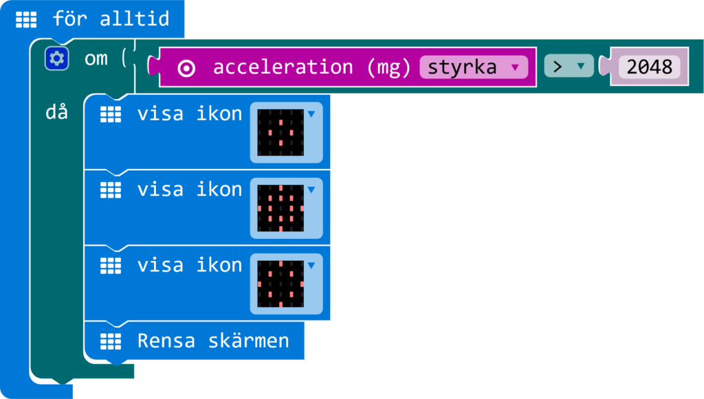 Accelerometern - Mer Microbit